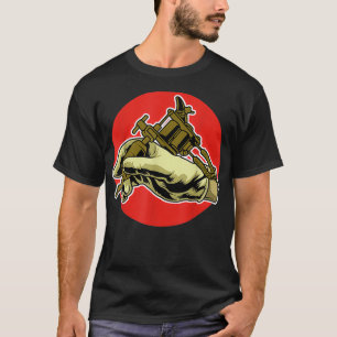 Camiseta Tatuagem Artista Arma Máquinas De Tinta Tinta Tin
