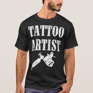 Camiseta Tatuagem Artista Dando Pentes De Tinta