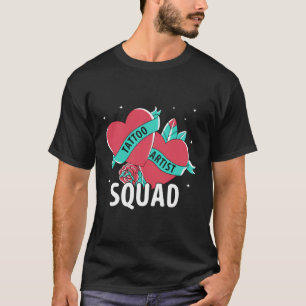 Camiseta Tatuagem Artista Esquadrão Tatuagem Tatuagem Arte