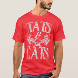 Camiseta Tatuagem Artista Tats E Gatos Proprietário De Gato