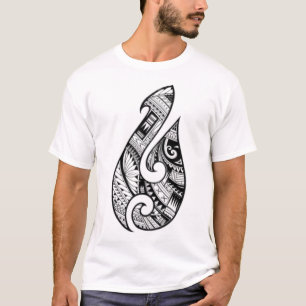 Camiseta Tatuagem Autêntica Tradicional Maori. Nova Zelân