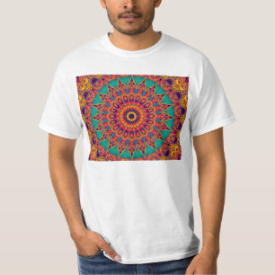 Camiseta Tatuagem Caleidoscópio Fractal