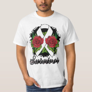 Camiseta Tatuagem cor-de-rosa do Grunge do sobrevivente