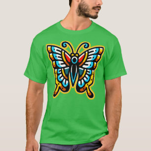 Camiseta tatuagem da borboleta