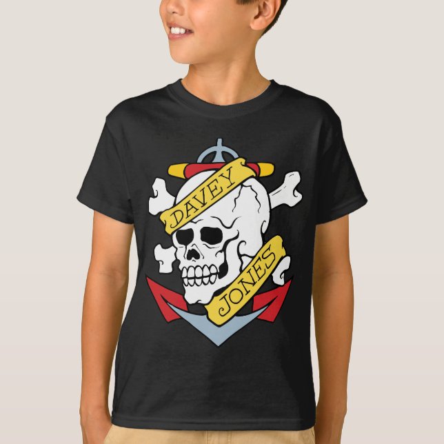 Camiseta Tatuagem Davey Jones (Frente)