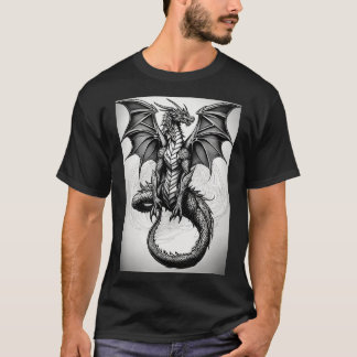 Camiseta Tatuagem de abstrato de cinza de galões, de  preto