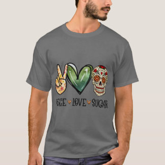 Camiseta Tatuagem de Açúcar Caveiras Funny Halloween Dia de