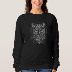 Camiseta Tatuagem De Coruja Viking Estilo Nórdico Animal Si