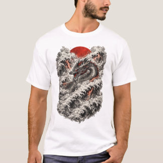 Camiseta Tatuagem de Dragão Japonês – Irezu Tradic