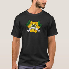 Camiseta Tatuagem de Flor Amarelo - Crie o seu