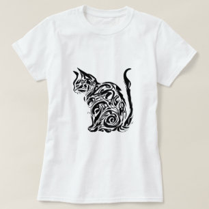 Camiseta Tatuagem de gato