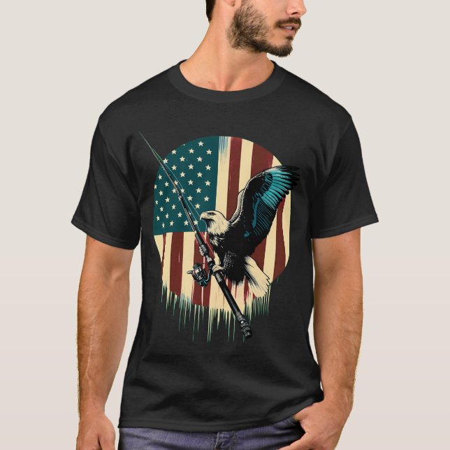 Camiseta Tatuagem de isca de pesca (Frente)