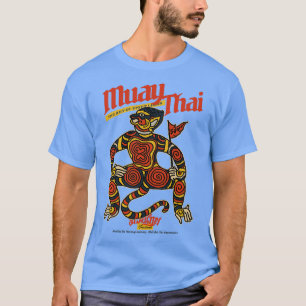 Camiseta Tatuagem de Macaco Muay Thai Dor é Temporária Orgu
