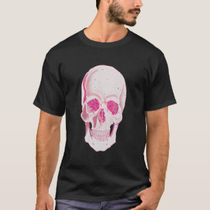 Camiseta Tatuagem de motocicleta Halloween, Hoodie, Rosa Qu