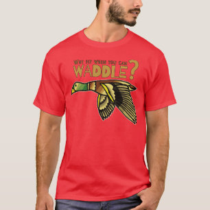 Camiseta Tatuagem de Pato Voador Vintage
