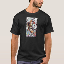 Camiseta Tatuagem de Tigre Japonês
