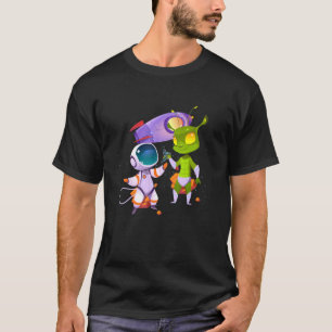 Camiseta Tatuagem do Astronauta de Tinta alienígena