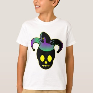 Camiseta Tatuagem do bobo da corte do crânio do