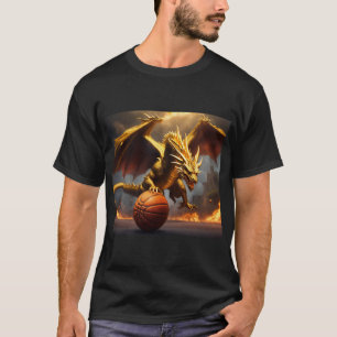 Camiseta Tatuagem do Dragão ouro