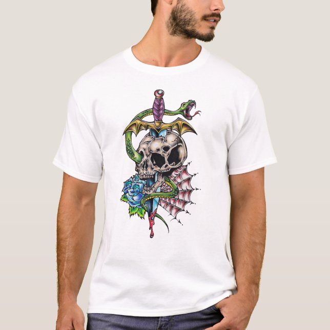 Camiseta Tatuagem do Skull & Dagger (Frente)