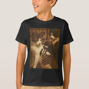 Camiseta Tatuagem Engraçada Memória De Gato Humor De Gatinh