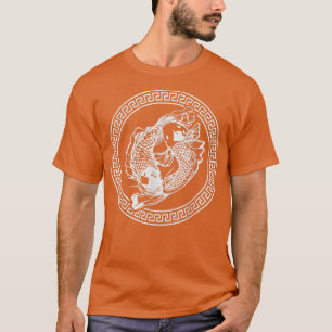 Camiseta Tatuagem japonesa legal de peixe li Japão Carpa Ko
