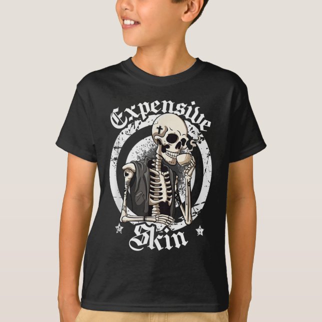 Camiseta Tatuagem local com tinta engraçada na pele (Frente)