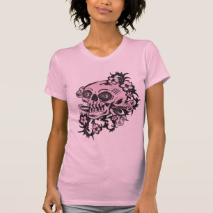 Camiseta Tatuagem Rosa
