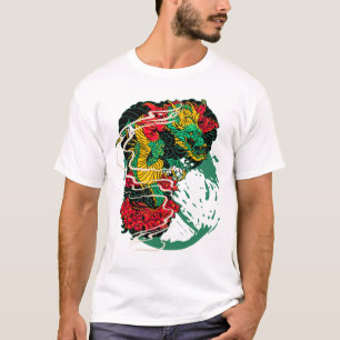 Camiseta Tatuagem tradicional de dragão chinês, camiseta-