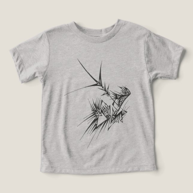 Camiseta Tatuagem Tribal Abstrata do Norte (Design frontal)