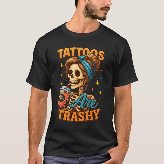 Camiseta Tatuagens De Tatuagem De Tinta São Sippi De Esquel (Frente)