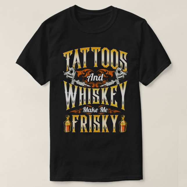 Camiseta Tatuagens E Me Faz Arriscado (Frente do Design)