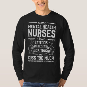 Camiseta Tatuagens Espessas Coxas Bonito Olhos Mentais N