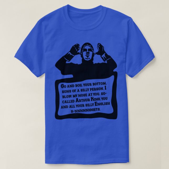 Camiseta Taunt Francês do Santo Graal (Frente do Design)