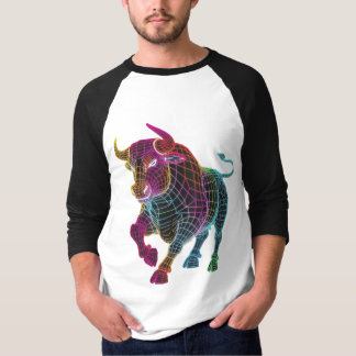 Camiseta Taureau puissant coloré