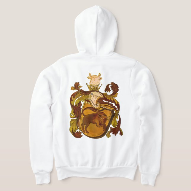 Camiseta Taurus Coat of Arms Hoodie Jacket (Postura das costas)