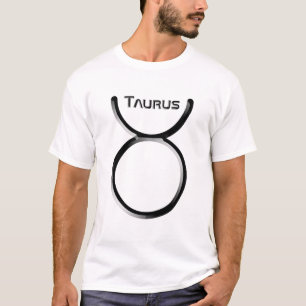 Camiseta TAURUS, Design abstrato do Sinal Zodíaco,