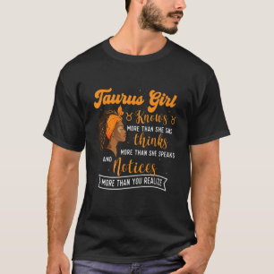 Camiseta Taurus Girl Astrology Astrologer Sinal Zodiac Horo