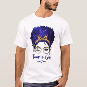 Camiseta Taurus Girl Zodiac Astrology - Sinal de Estrela Le