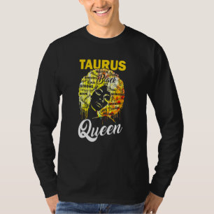 Camiseta Taurus Queen Black Woman Afro Natural Hair African