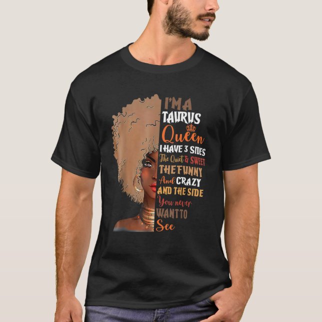 Camiseta Taurus Queens São Nasceres Em Abril De Maio (Frente)