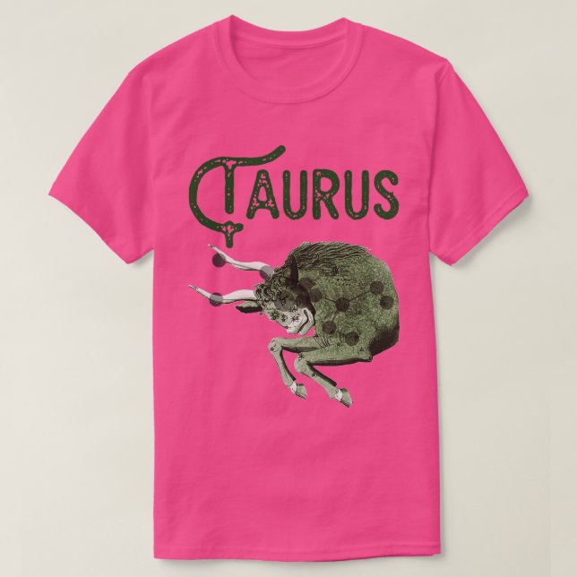 Camiseta Taurus - Sinal Astrológico Constelação Zodiac Desi (Frente do Design)