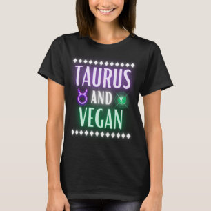 Camiseta Taurus & Vegan Neon Letters