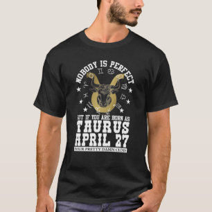 Camiseta Taurus Zodiac 27 abril Astrology Women Men Birthda