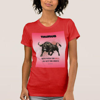 Camiseta Taurus Zodiac Astrology Camisa-T feminina