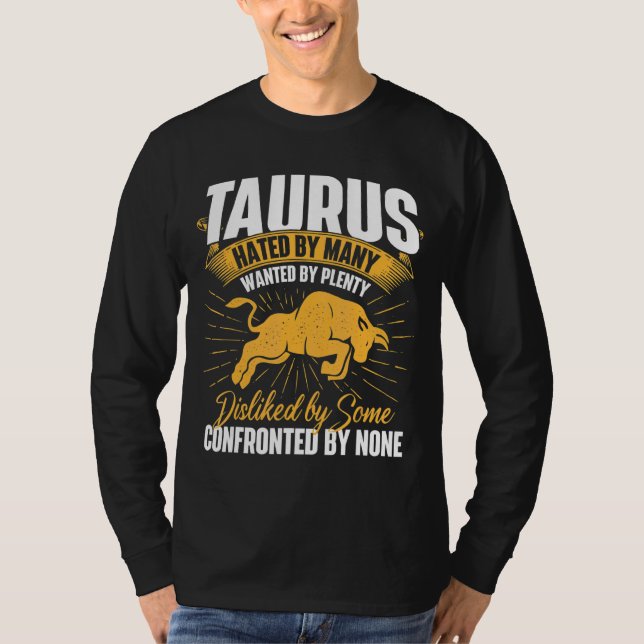 Camiseta Taurus Zodiac - Sinal de Astrologia Horoscópio Ast (Frente)