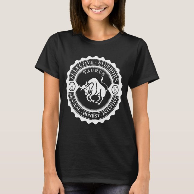 Camiseta Taurus Zodiac - Sinal de Nascimento 2 (Frente)