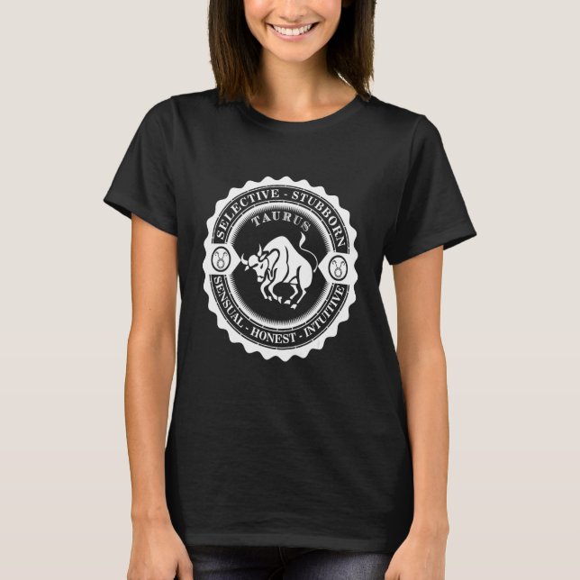 Camiseta Taurus Zodiac - Sinal de Nascimento 2 (Frente)