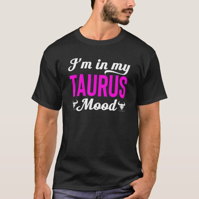 Camiseta Taurus Zodiac Sinal Horoscópio Astrologia de Anive (Frente)