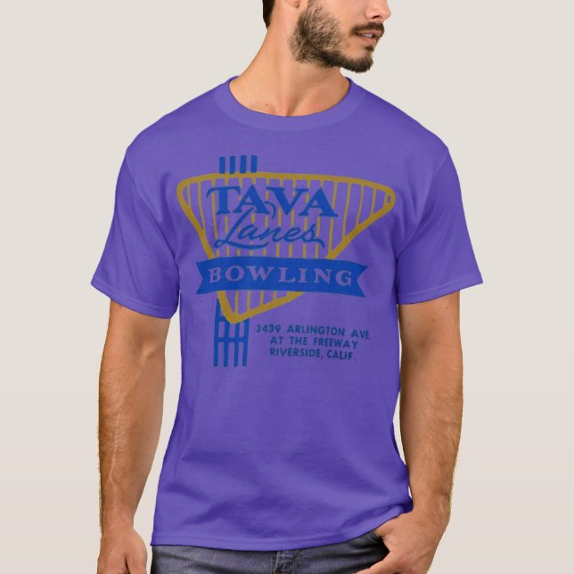 Camiseta Tava Lanes - Riverside, CA - Beco de Boliche (Frente)